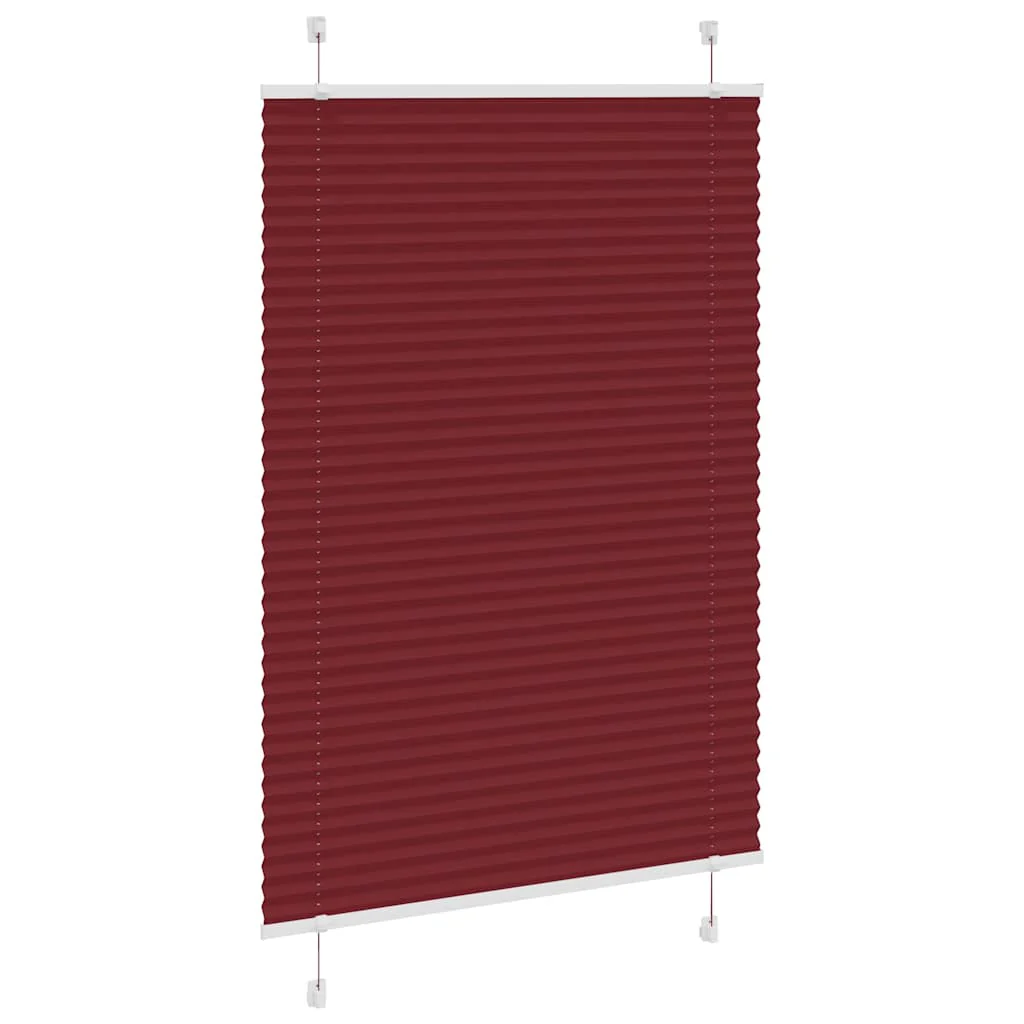 JUNG Vida Plissee Bordeauxrot Stoffbreite 109,4 cm Polyester 110x200 Faltrollo Fensterplissee - Image 53