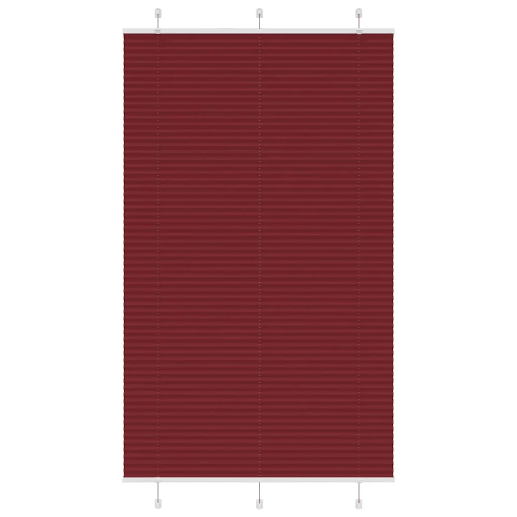 JUNG Vida Plissee Bordeauxrot Stoffbreite 109,4 cm Polyester 110x200 Faltrollo Fensterplissee - Image 7