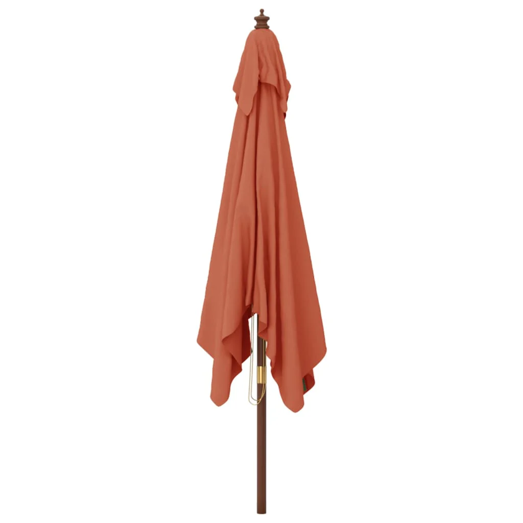 JUNG Vida Sonnenschirm Holzmast Azurblau 300x300x273 cm Sonnen Schirm Gartenschirm Ampelschirm - Image 9