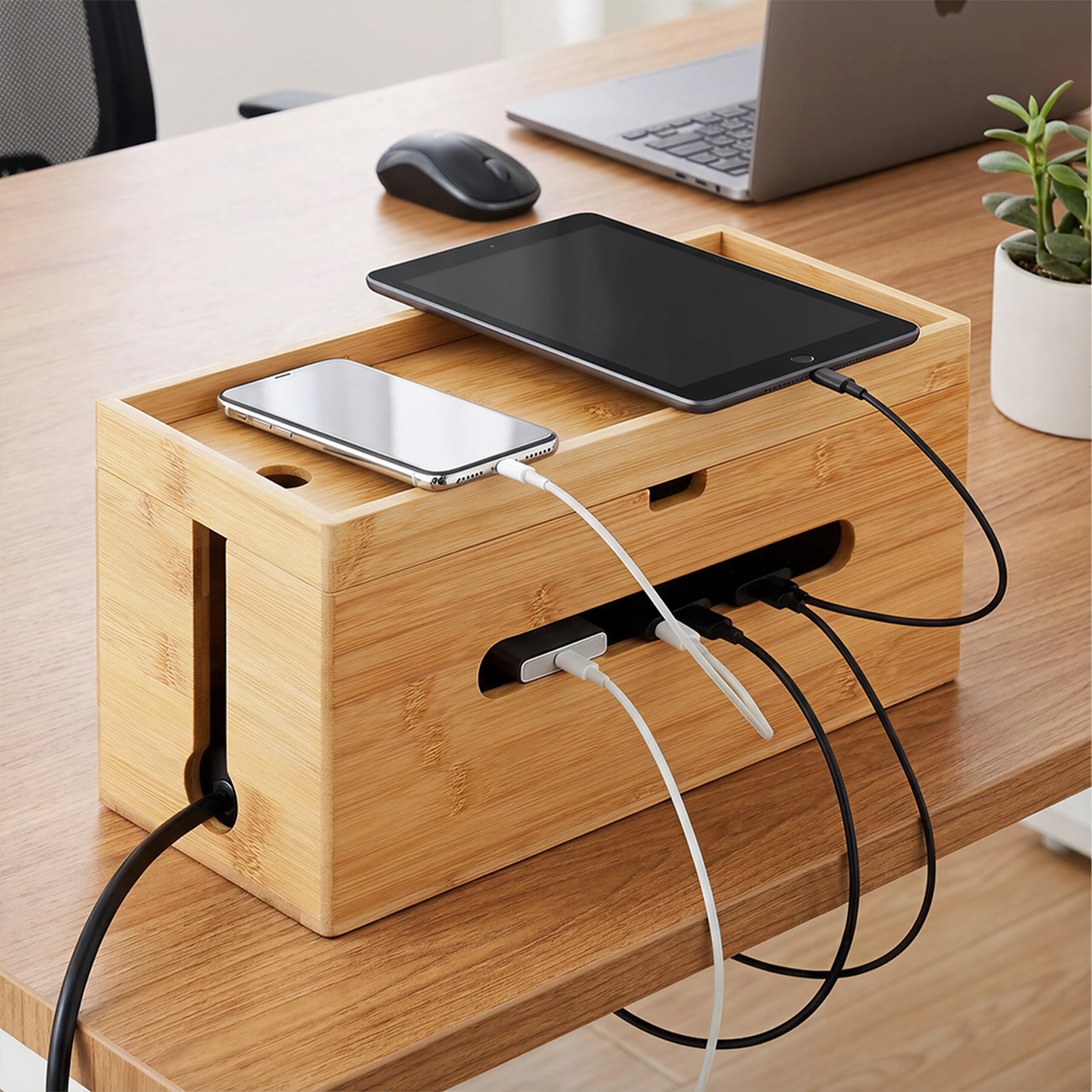 Kabelbox aus Bambus - Image 10