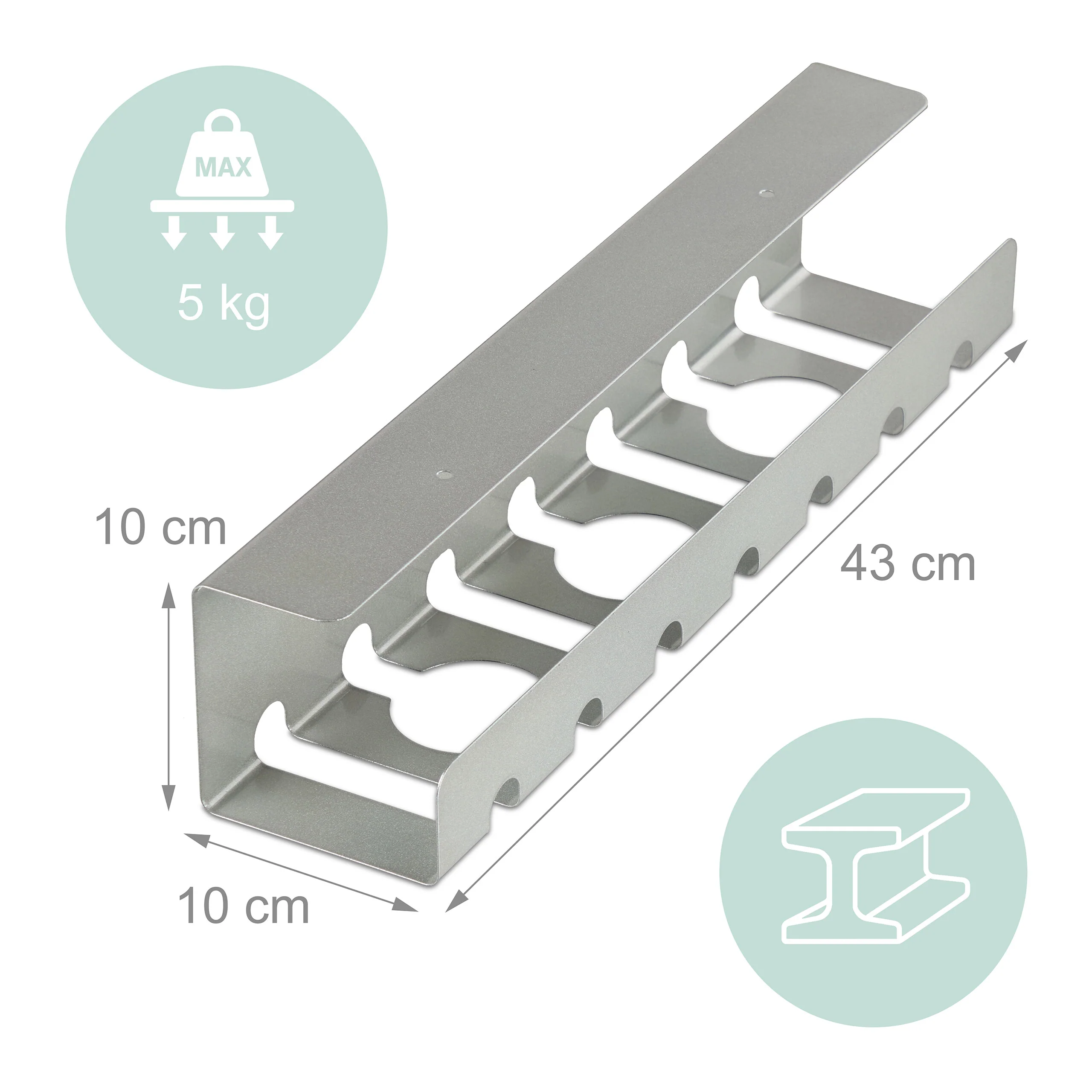 Kabelkanal für Schreibtisch 2er Set - Image 16