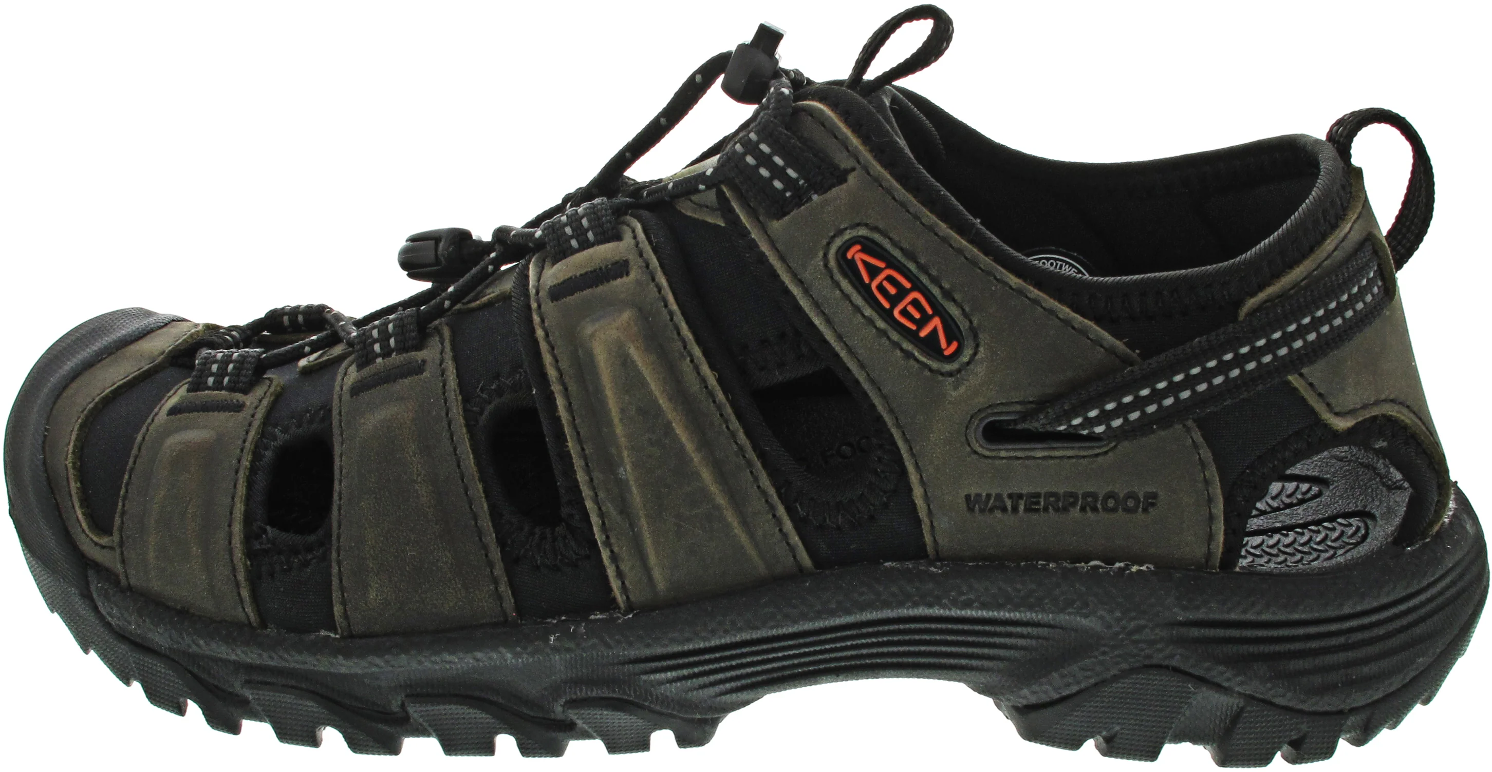 KEEN Targhee Sandal Leather Sandale Grau