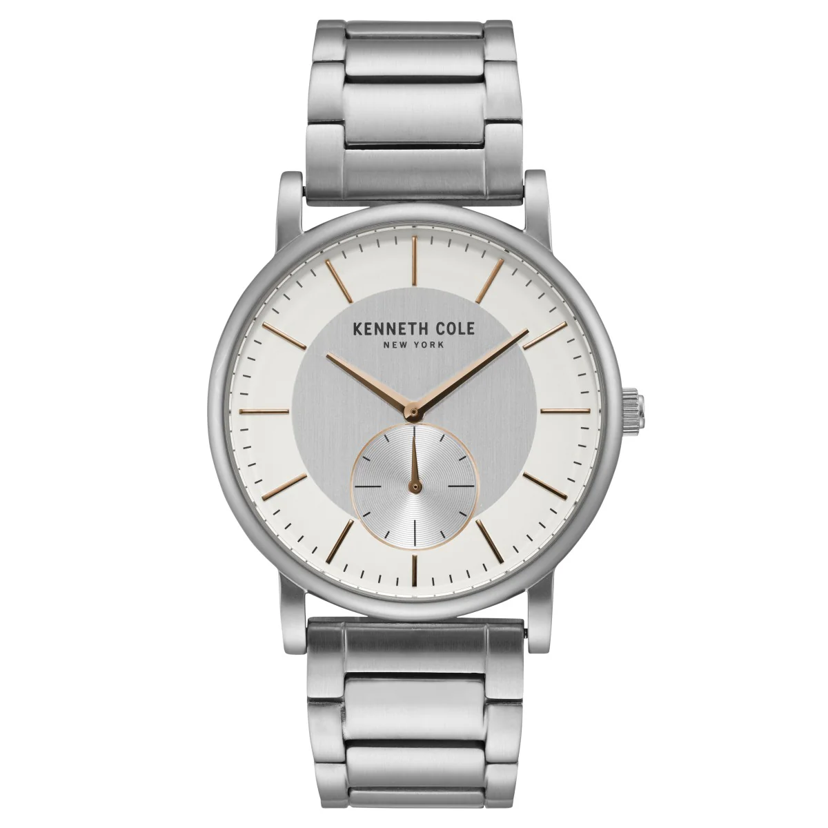 Kenneth Cole New York Herren-Armbanduhr Analog Quarz Edelstahl KC50066002