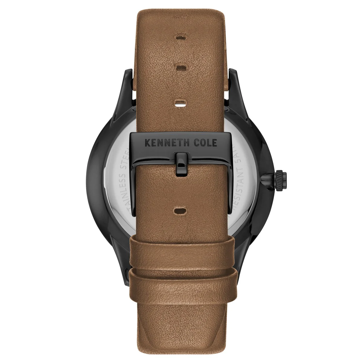 Kenneth Cole New York Herren-Armbanduhr Analog Quarz Leder KC15111012 - Image 3