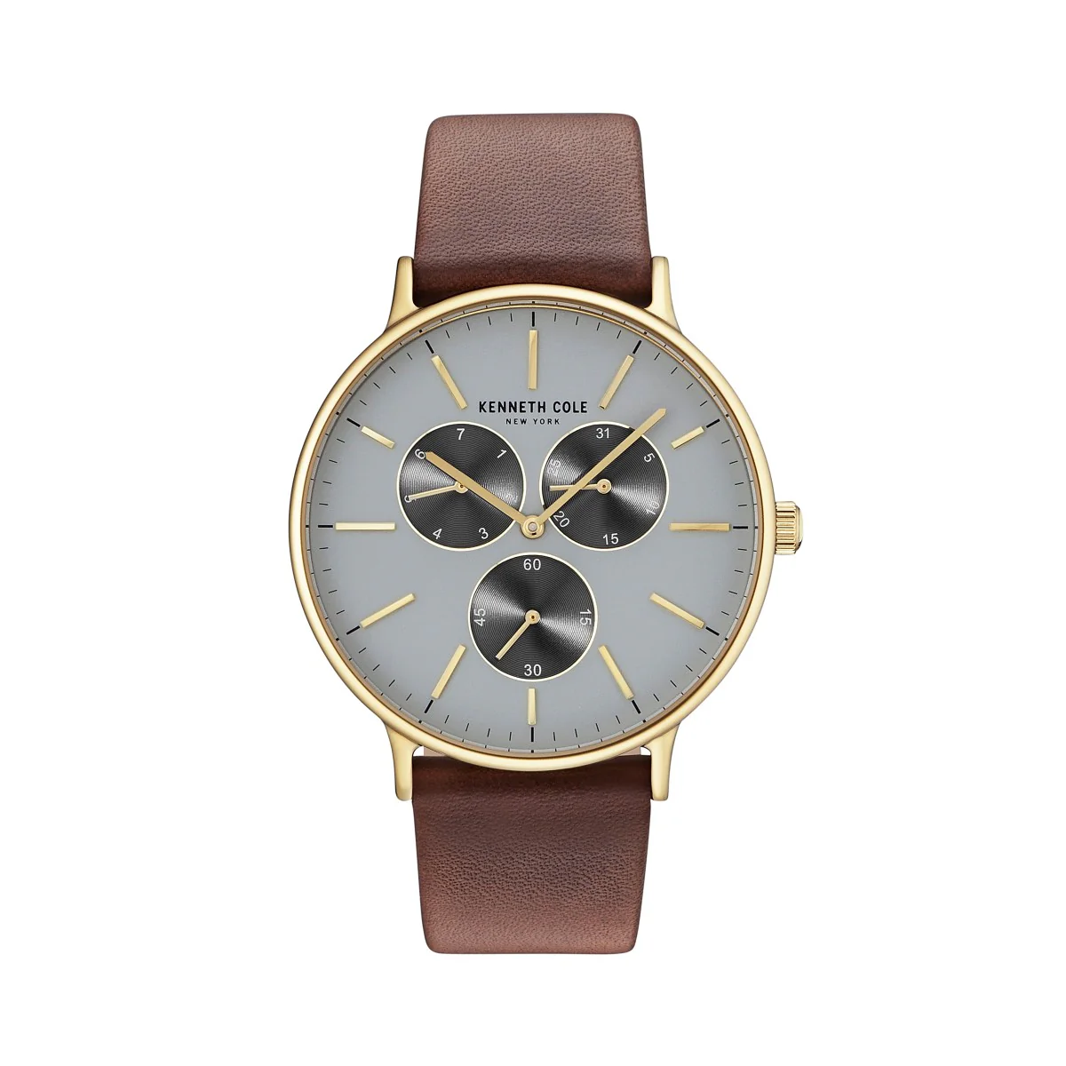 Kenneth Cole New York Herren Uhr Armbanduhr Leder 10031467
