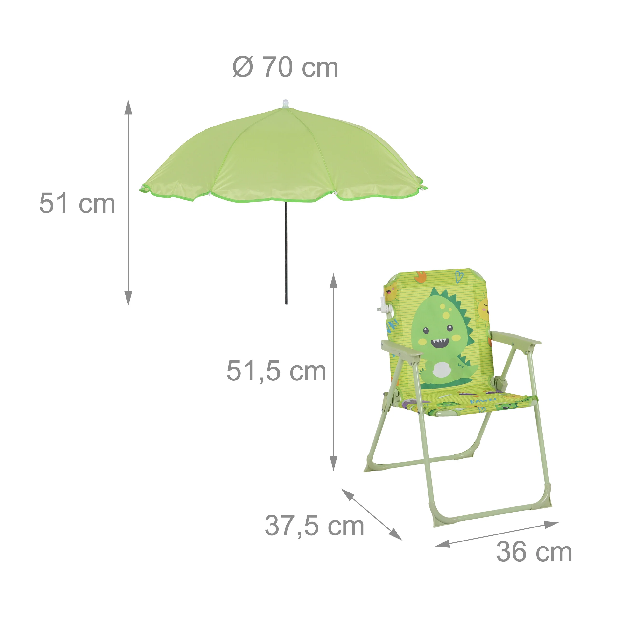 Kinder Klappstuhl mit Sonnenschirm - Image 18