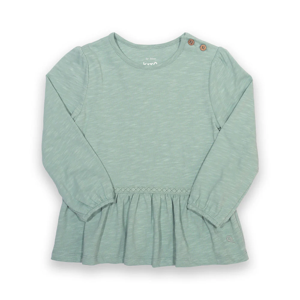 Kite Kinder Easy Breezy Tunika Soft Tannen Grün Bio-Baumwolle - Image 4