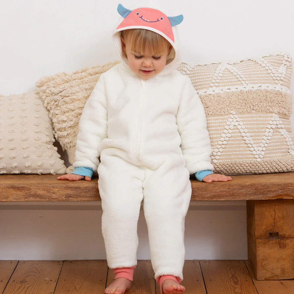 Kite Kinder Huggle Bub Fleece Onesie Creme - Image 11
