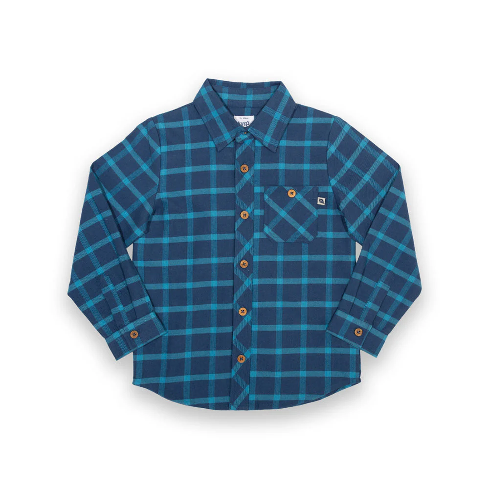 Kite Kinder Karo Hemd Navy Bio-Baumwolle - Image 14