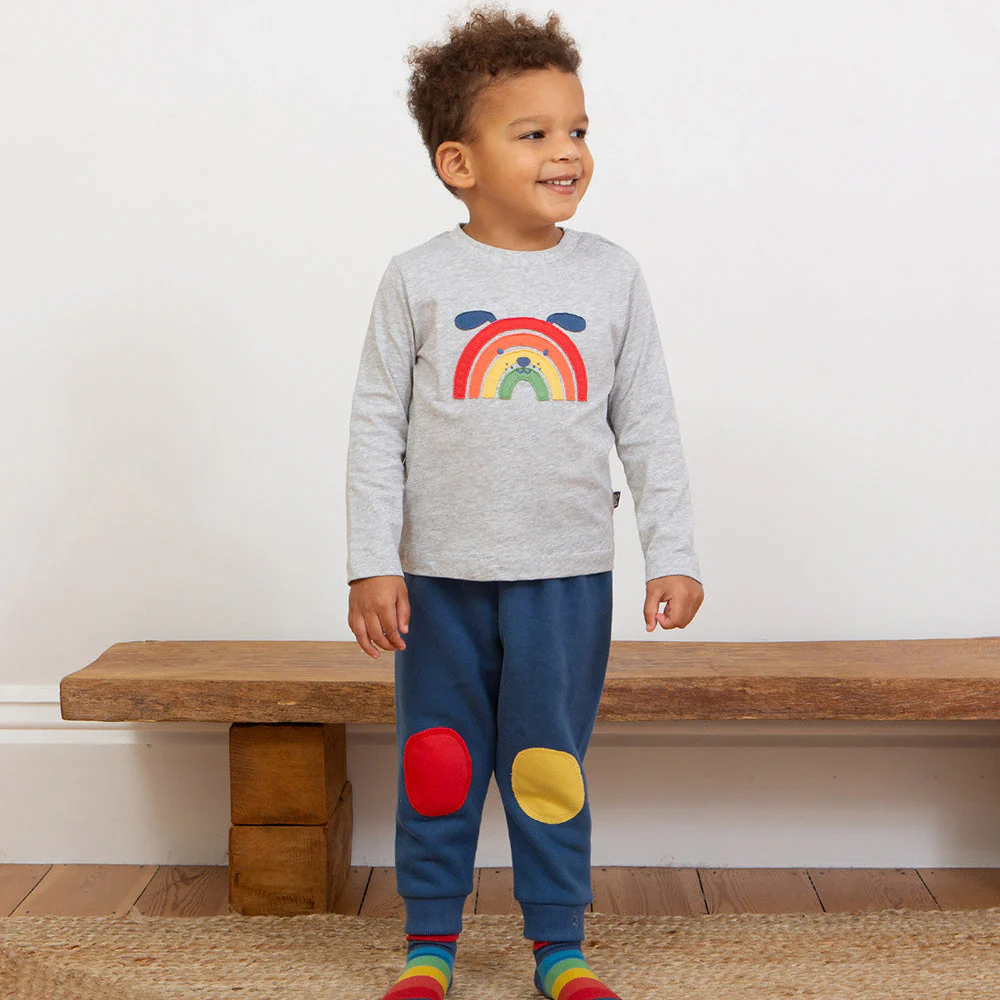 Kite Kinder Knee Patch Jogginghose Navy Bio-Baumwolle - Image 10