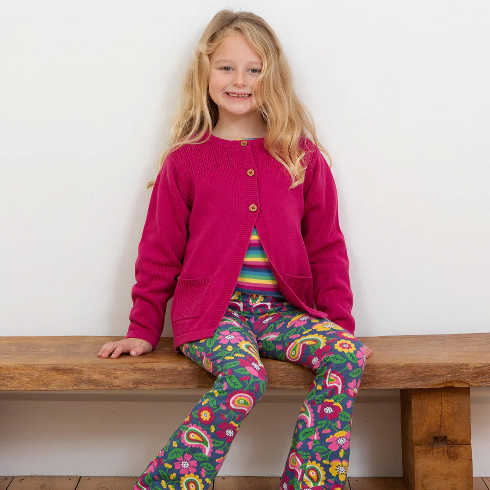 Kite Kinder Together Strickjacke Berry Bio-Baumwolle - Image 7