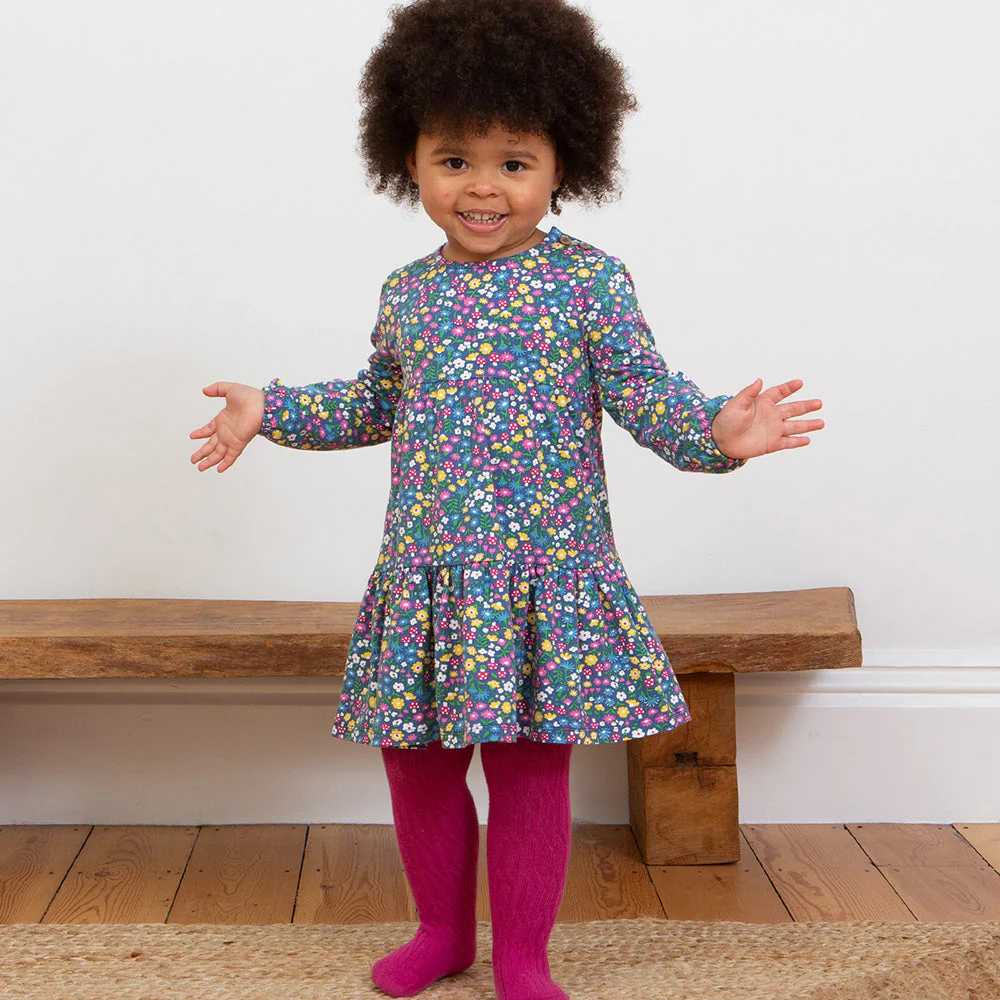 Kite Kinder Zopfmuster Strumpfhose Beery Bio-Baumwolle - Image 13