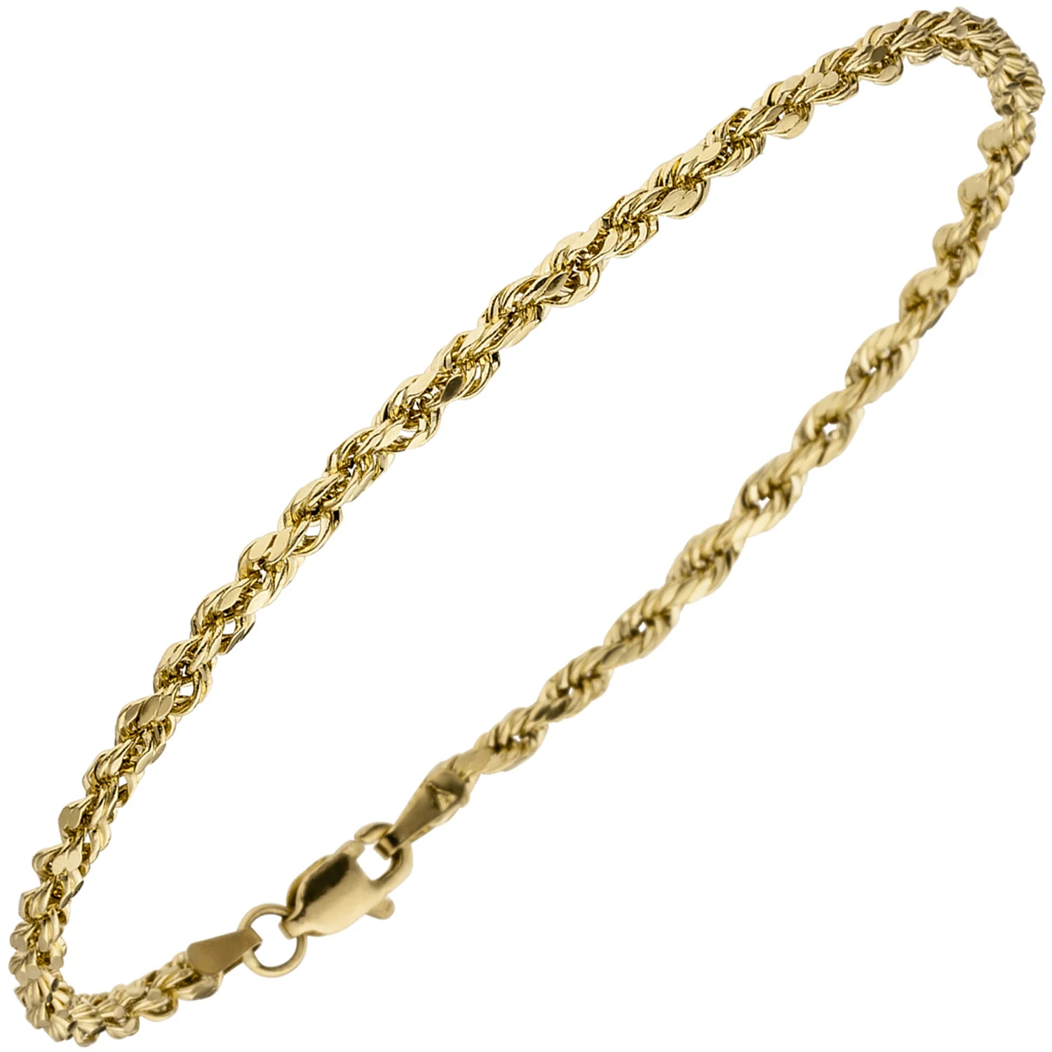 Kordelarmband 375 Gold Gelbgold 19 cm Armband Goldarmband - Image 2