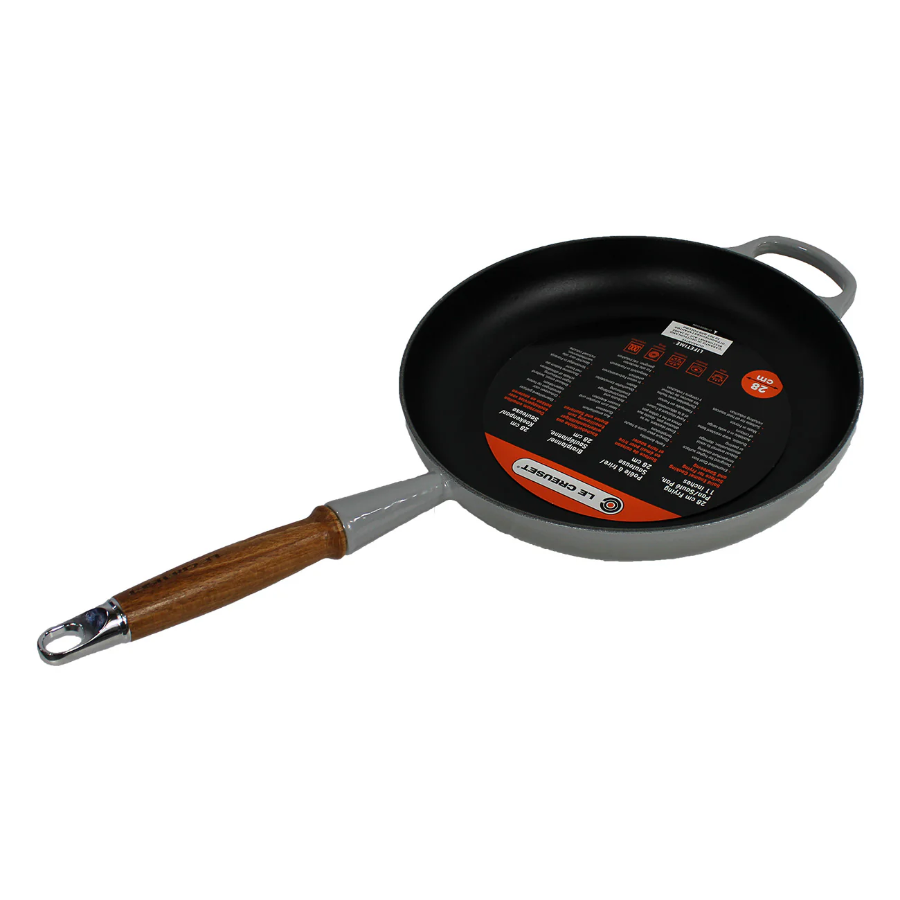 Le Creuset Bratpfanne 28 cm Perlgrau - für täglichen Gebrauch, alle Herdarten - Image 2