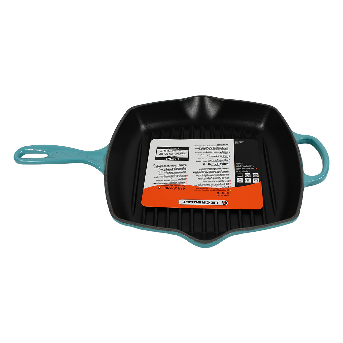 Le Creuset Grillpfanne Karibik, 26 cm, emaillierte Innenseite, Hohe Rippen - Image 2