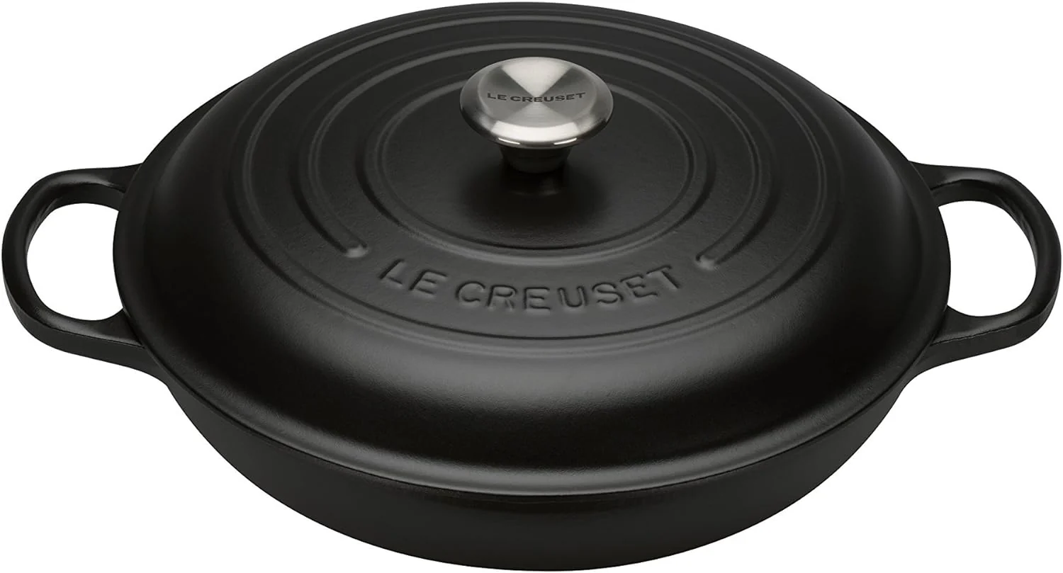 Le Creuset Gusseisen Gourmet-Profitopf Signature, 30 cm, schwarz