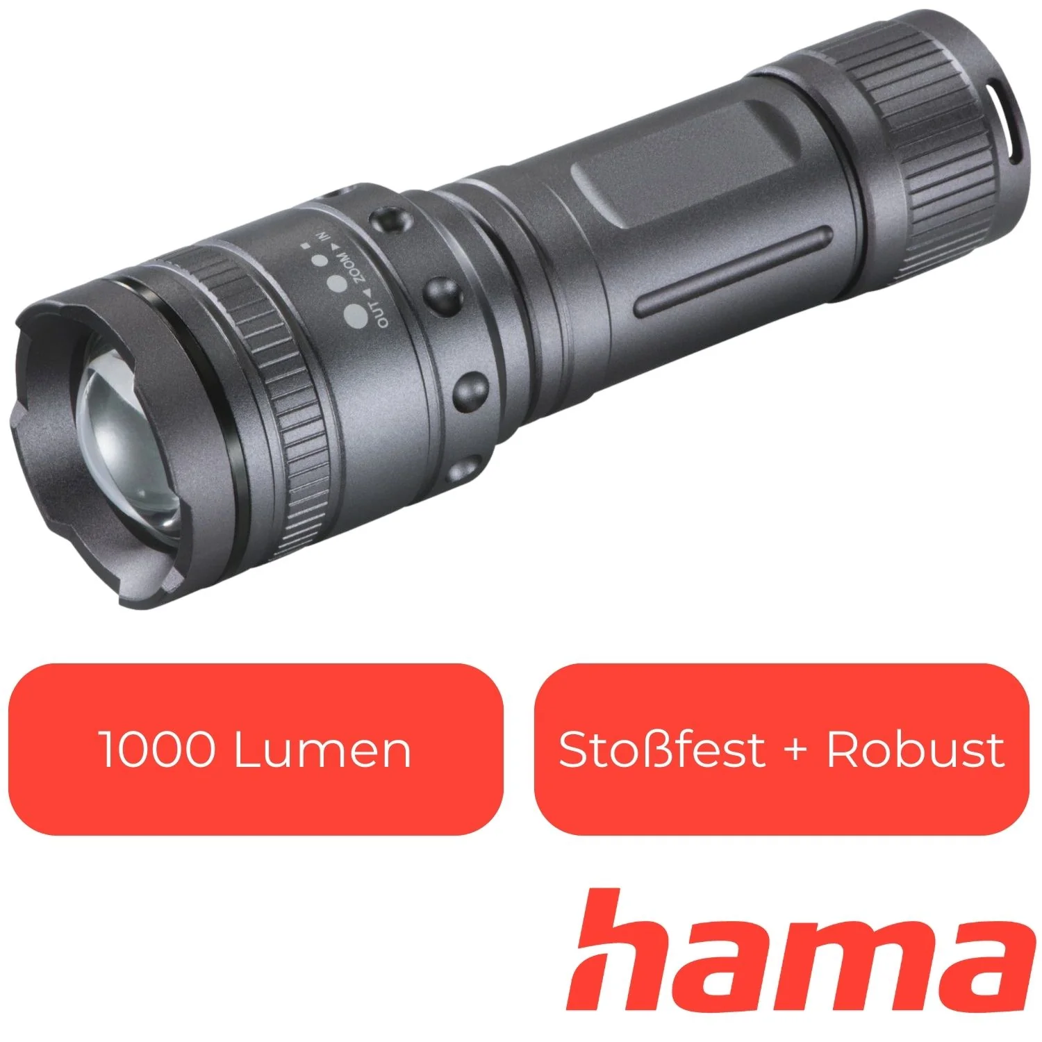 LED Alu Taschenlampe Ultra Pro 1000 Lumen - Image 3