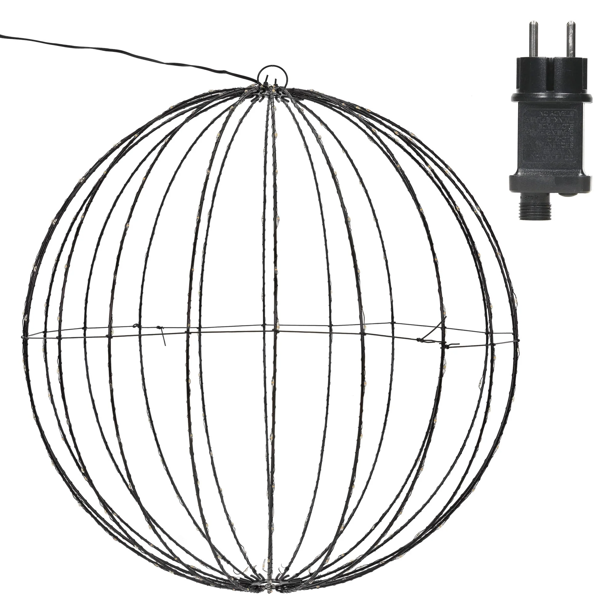LED Leuchtkugel Ø 60cm mit 400 LEDs extra Warmweiß aus Metall - Image 2