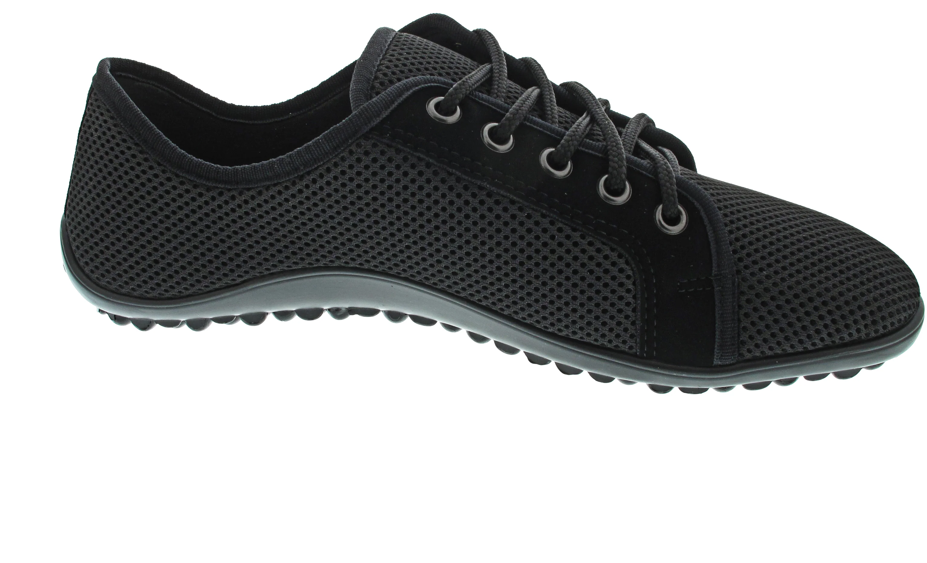 Leguano Aktiv - schwarze Sohle sportlicher Schnürer Schwarz - Image 11