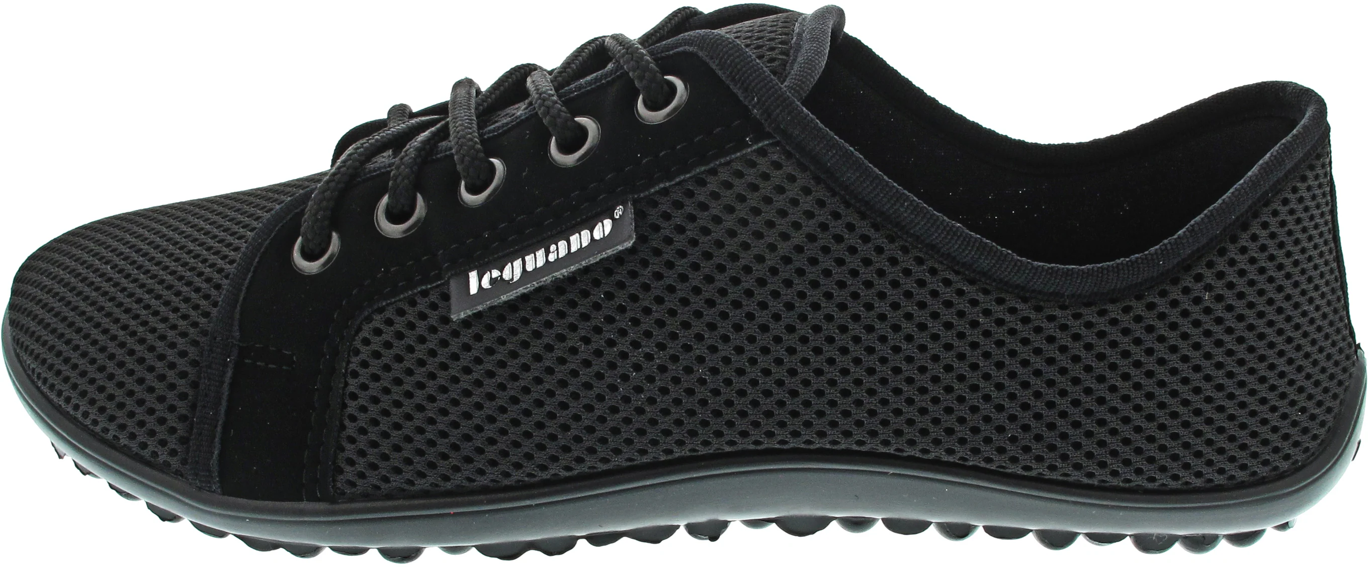 Leguano Aktiv - schwarze Sohle sportlicher Schnürer Schwarz - Image 4