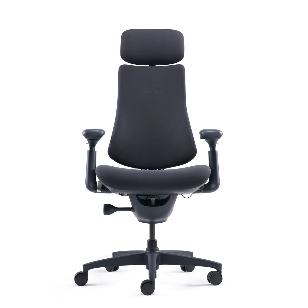LiberNovo Omni Dynamischer ergonomischer Stuhl 48 cm Sitztiefe Stoff schwarz
