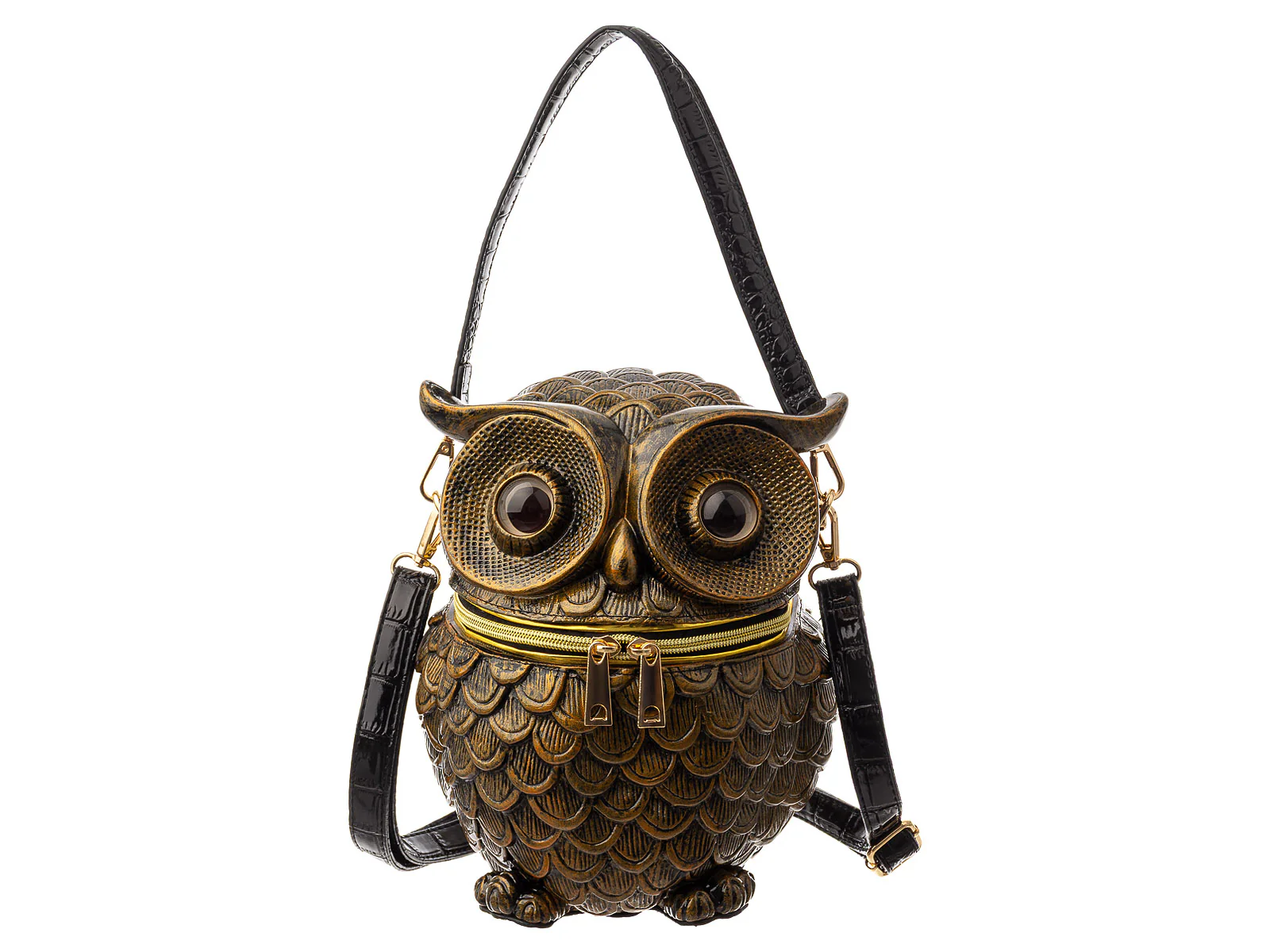 Magic Bags Tasche Umhängetasche "Eule" gold - Image 4