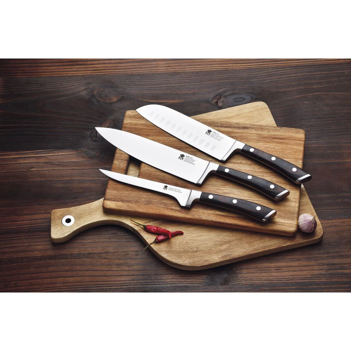 Masterpro Gemüsemesser, Länge: 330 mm, Klingenlänge: 87 mm - Image 3