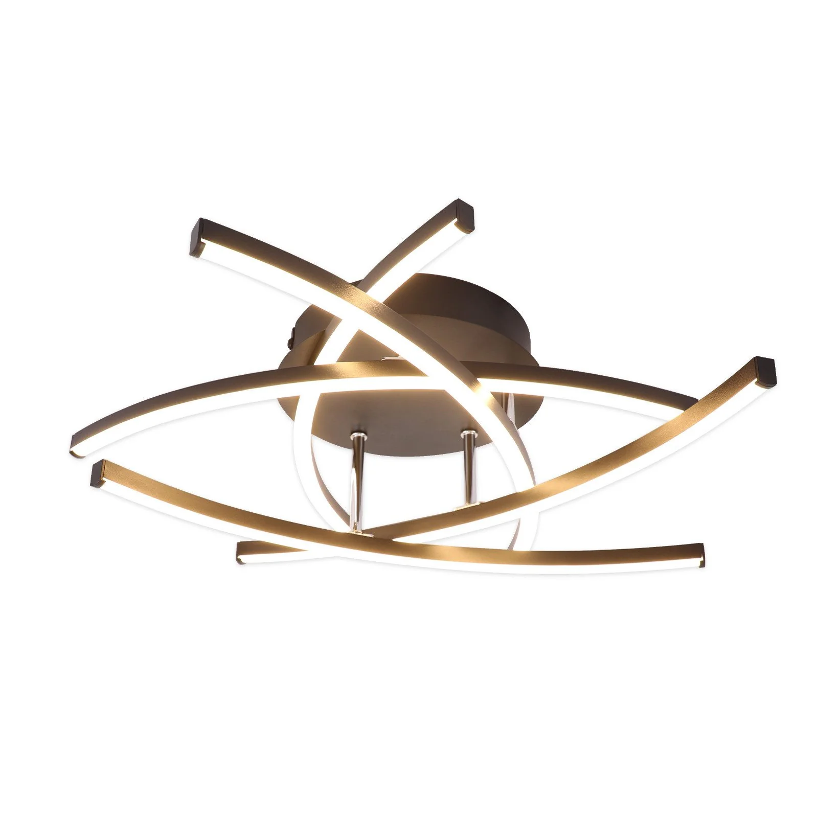 ZMH LED Deckenlampe 32W Dimmbar Modern Design mit Fernbedienung Schwarz Deckenleuchte für Esszimmer - Image 11