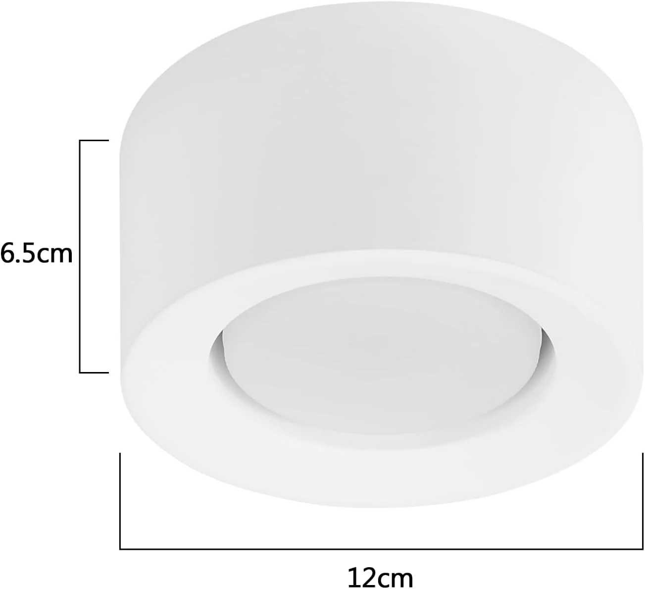 Moderne weiße Gips-Deckenleuchte Gu10 für Küche und Wohnzimmer - Zmh Lichtstein - Image 5