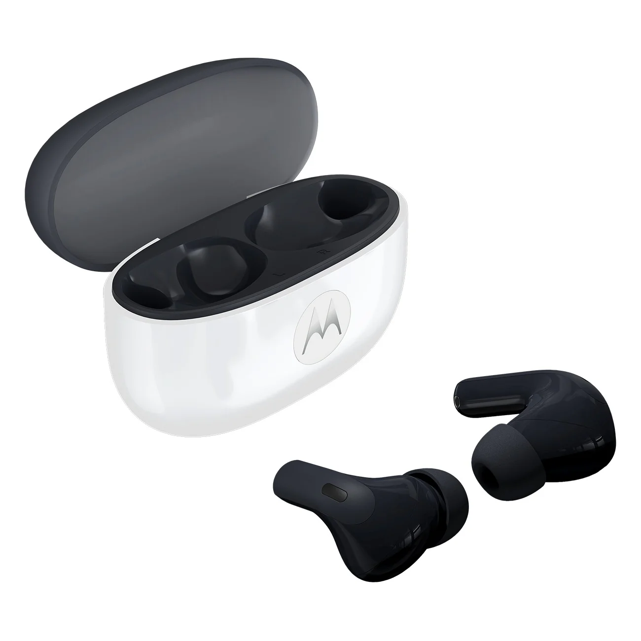 Motorola Moto Buds 2 Earbuds schwarz Bluetooth hochauflösender Sound 48 h Akku - Image 2