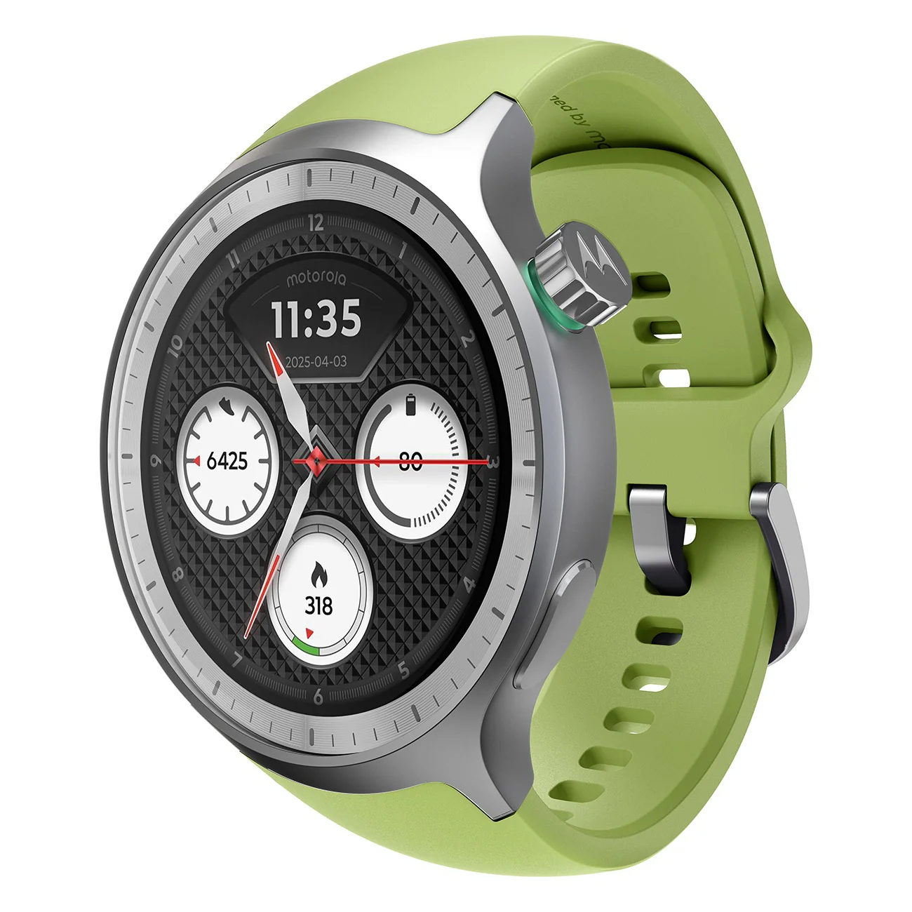 Motorola Moto Watch Premium Smartwatch silber Gesundheitstracking 13 Tage Akku - Image 3