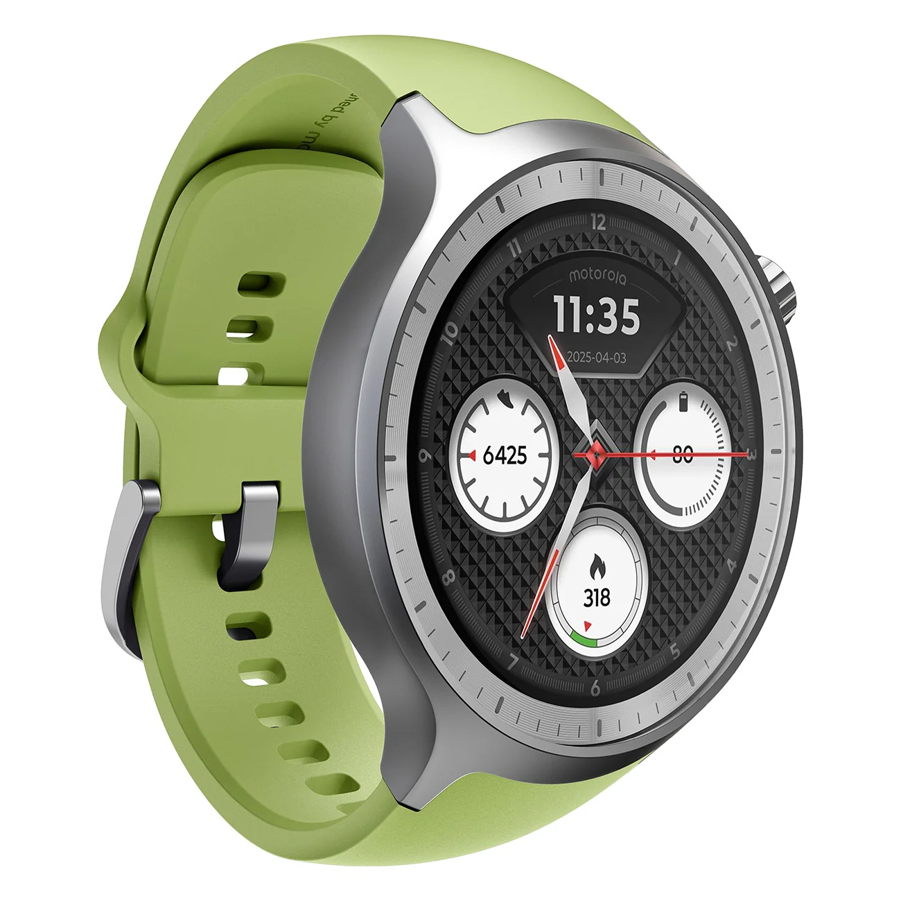 Motorola Moto Watch Premium Smartwatch silber Gesundheitstracking 13 Tage Akku - Image 5