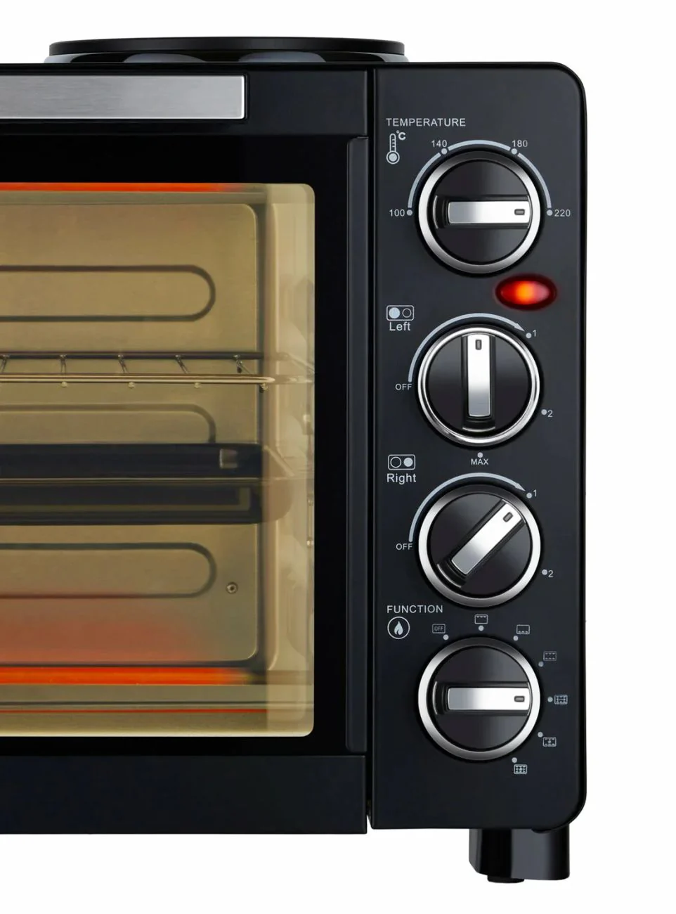 Multifunktions-Kleinküche mit Backofen, Grill und 2 Kochplatten - Image 4