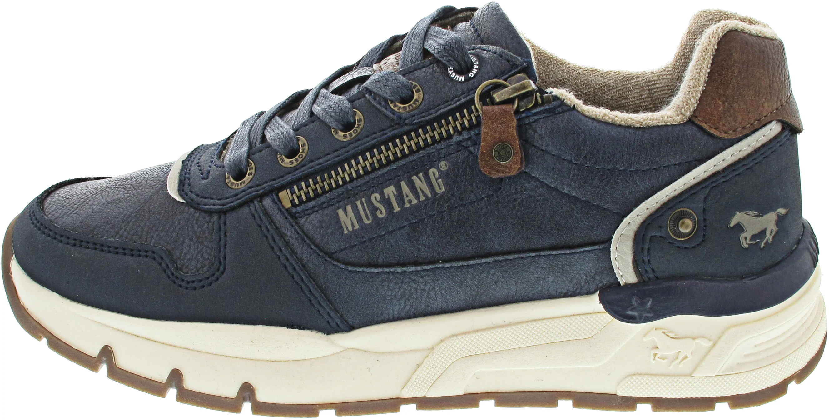 Mustang sportlicher Schnürer Blau