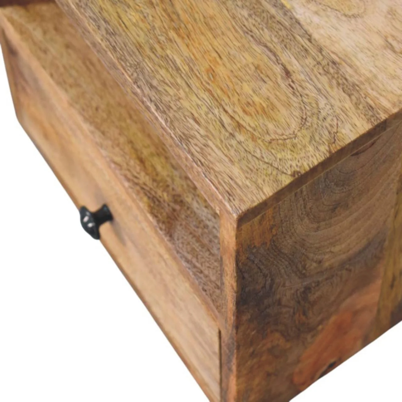 Nachttisch Massivholz Solis Oak-ish Wandmontiert, 1 Schublade und Offenes Fach, Hellbraun - Image 9