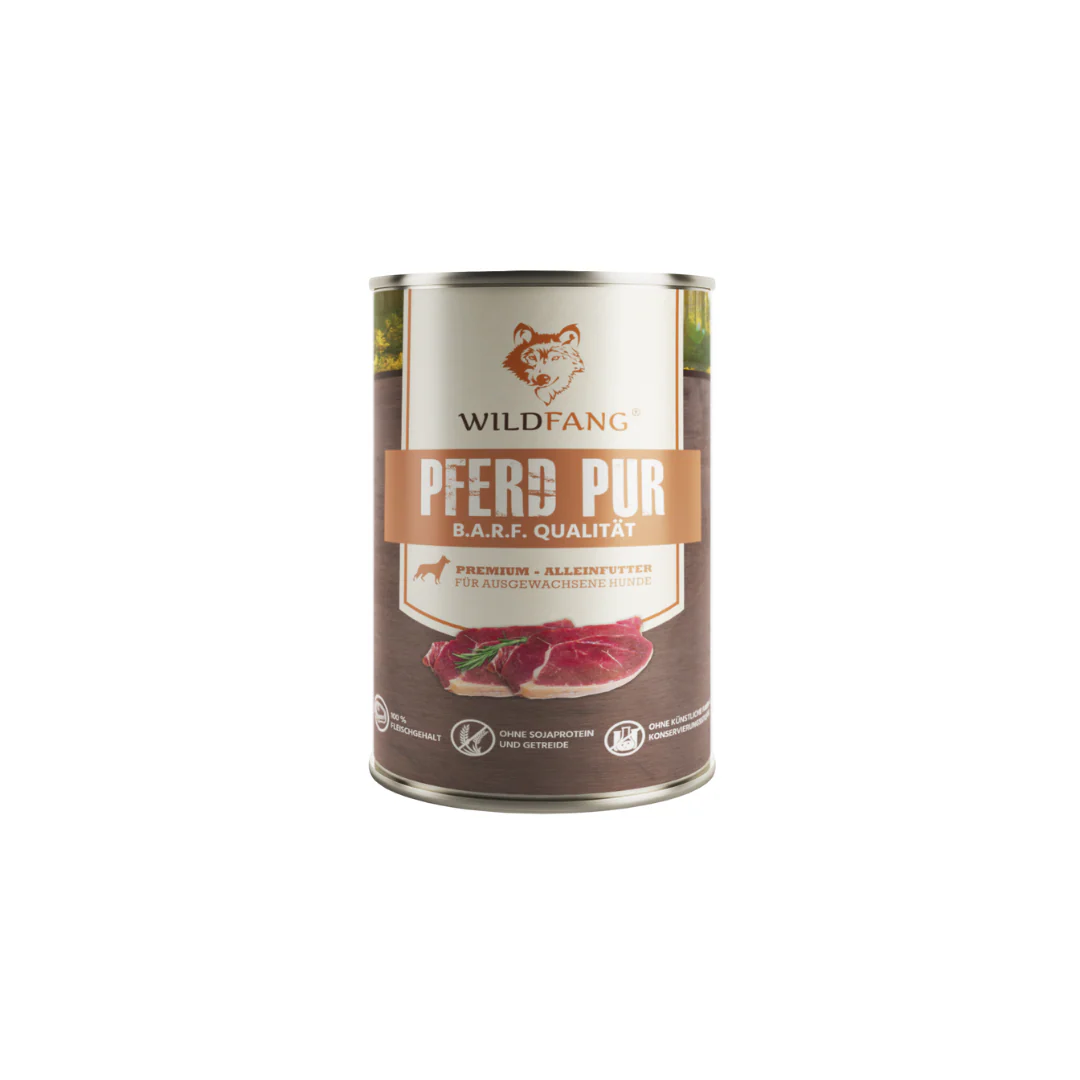 Nassfutter Pferd pur - BARF Qualität