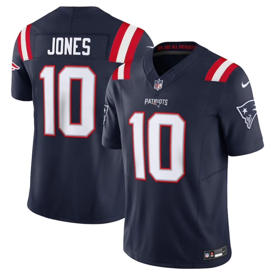 New England Patriots Nike NFL Home Game Jersey Jones 10 - Image 4