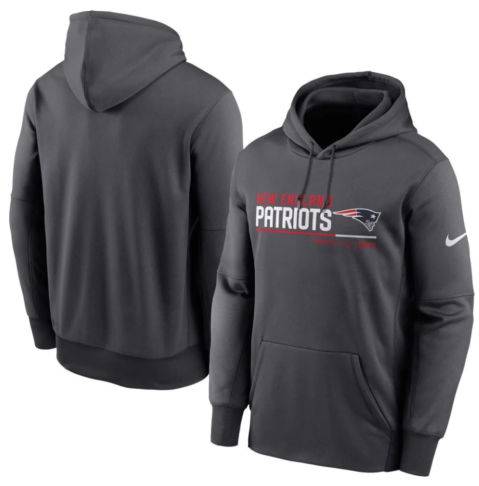 New England Patriots Nike Therma Pullover Hoodie - Image 2