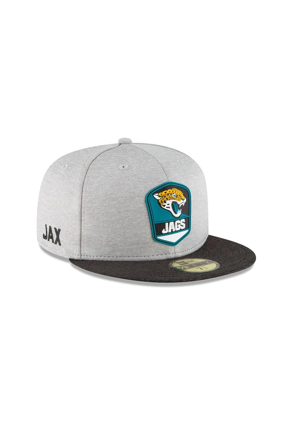 New Era NFL Jacksonville Jaguars Heather Grey'18 Sideline Road 59Fifty Cap Grau 7 1/2 - Image 3