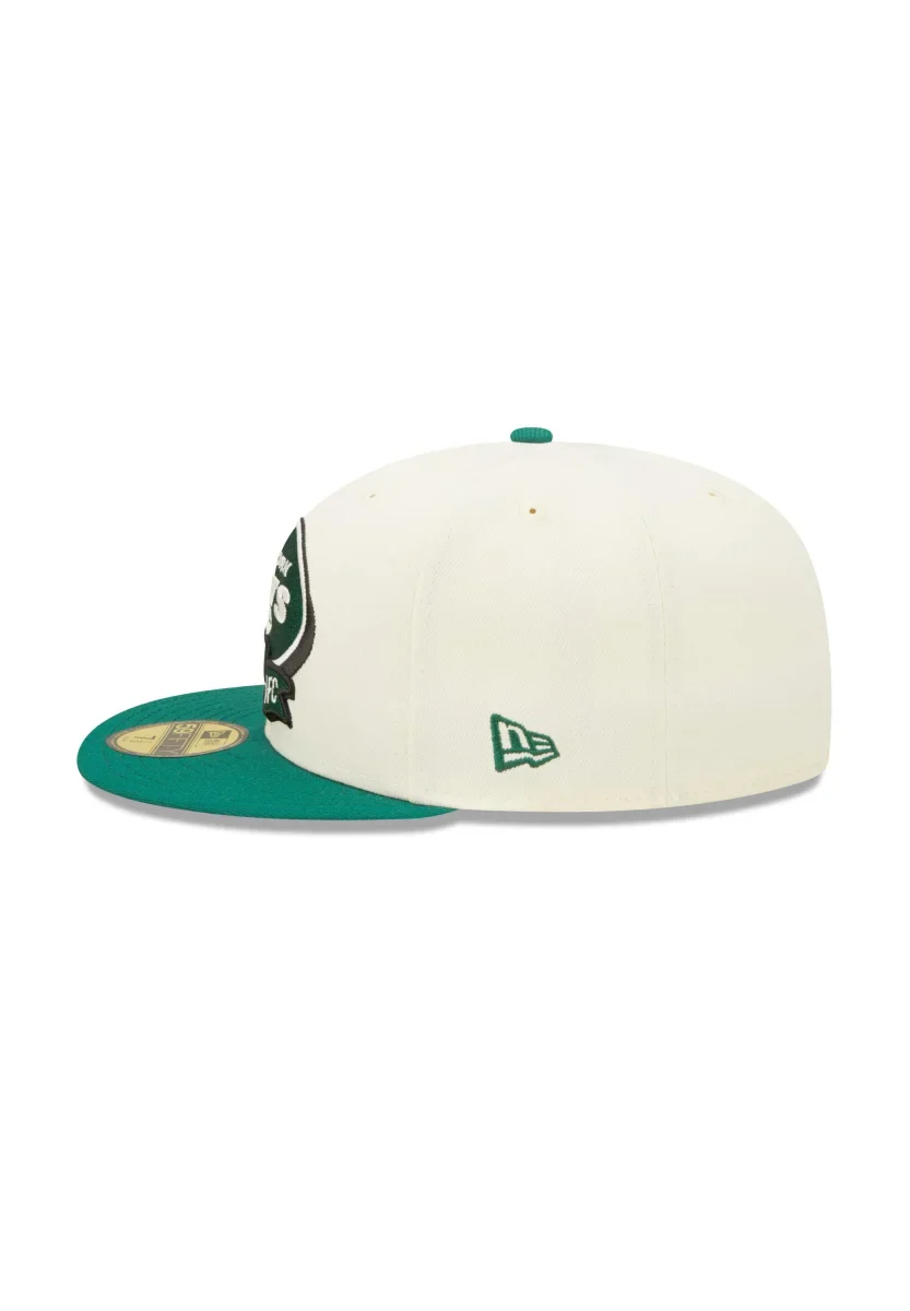 New York Jets NFL 2022 Sideline Chrome White 59Fifty Basecap New Era 7  1/2 - Image 4
