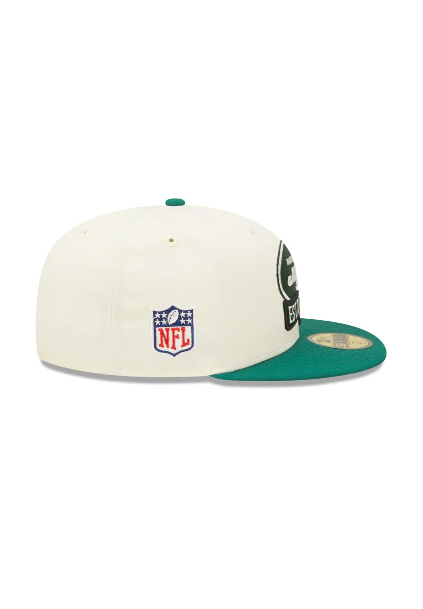 New York Jets NFL 2022 Sideline Chrome White 59Fifty Basecap New Era 7  1/2 - Image 6