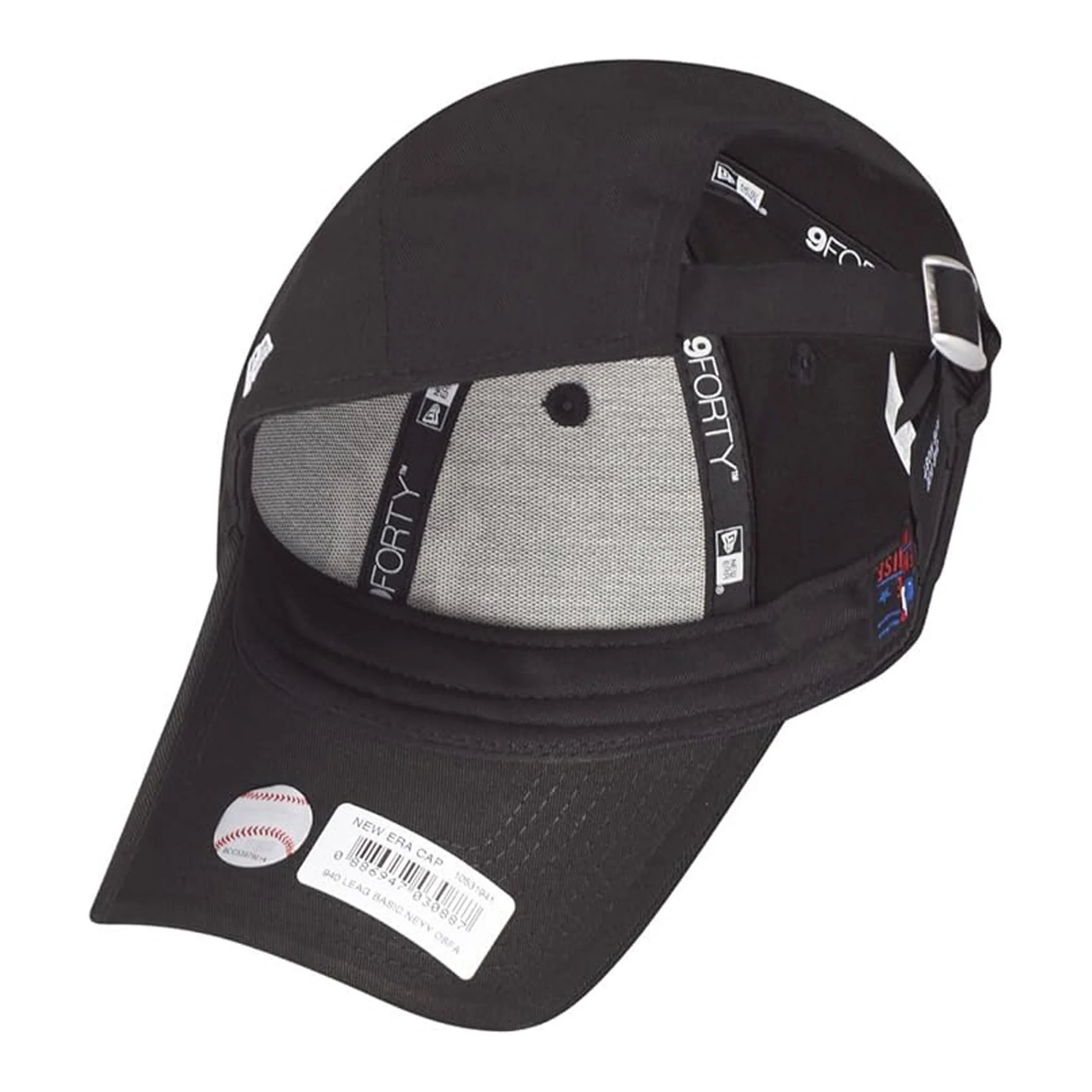 New York Yankees Essential 9FORTY verstellbare New Era Cap - schwarz - Image 2