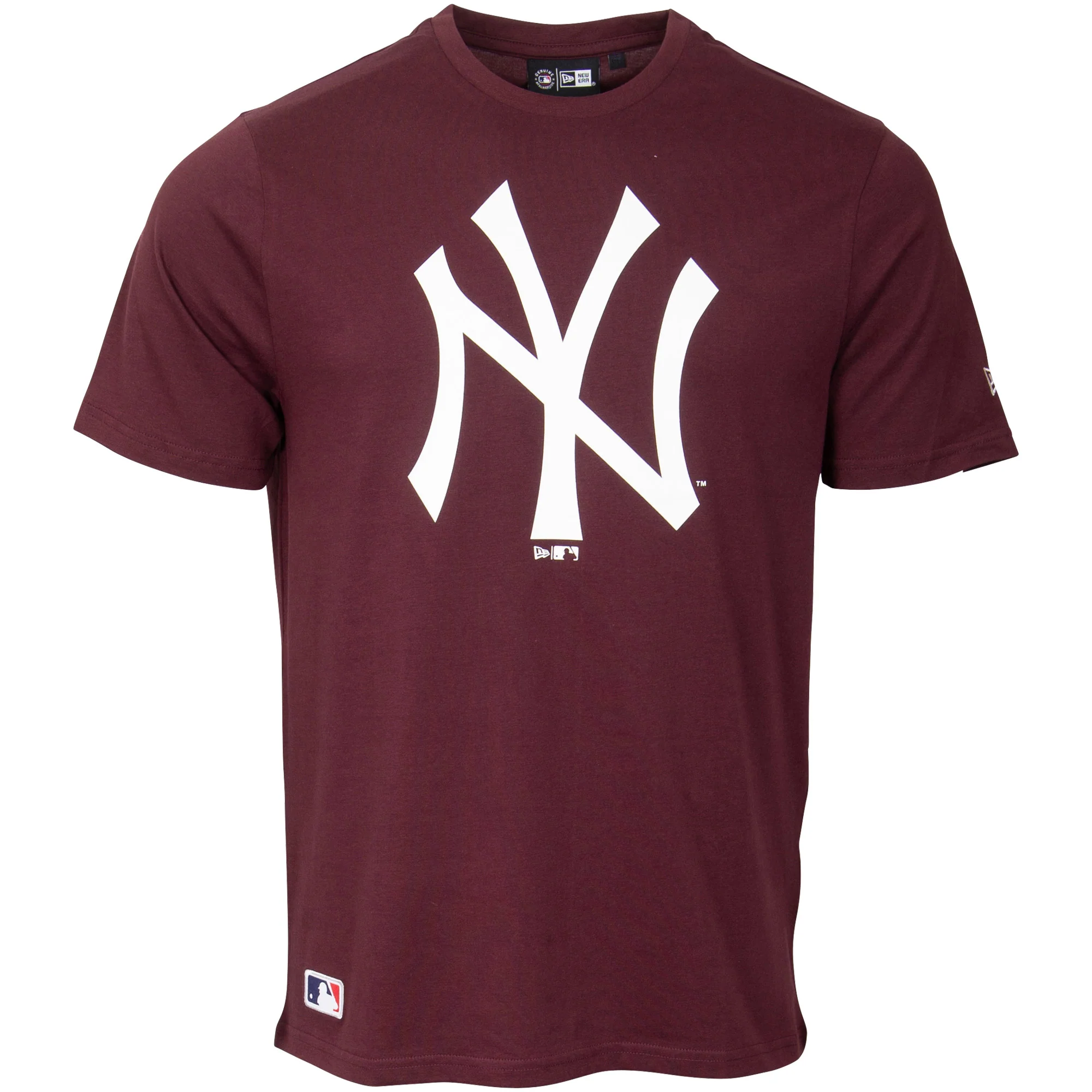 New York Yankees New Era T-Shirt NY Logo groß - maroon - Image 7