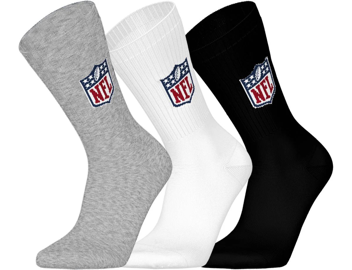 NFL Shield 3pk Crew Socks - Image 3
