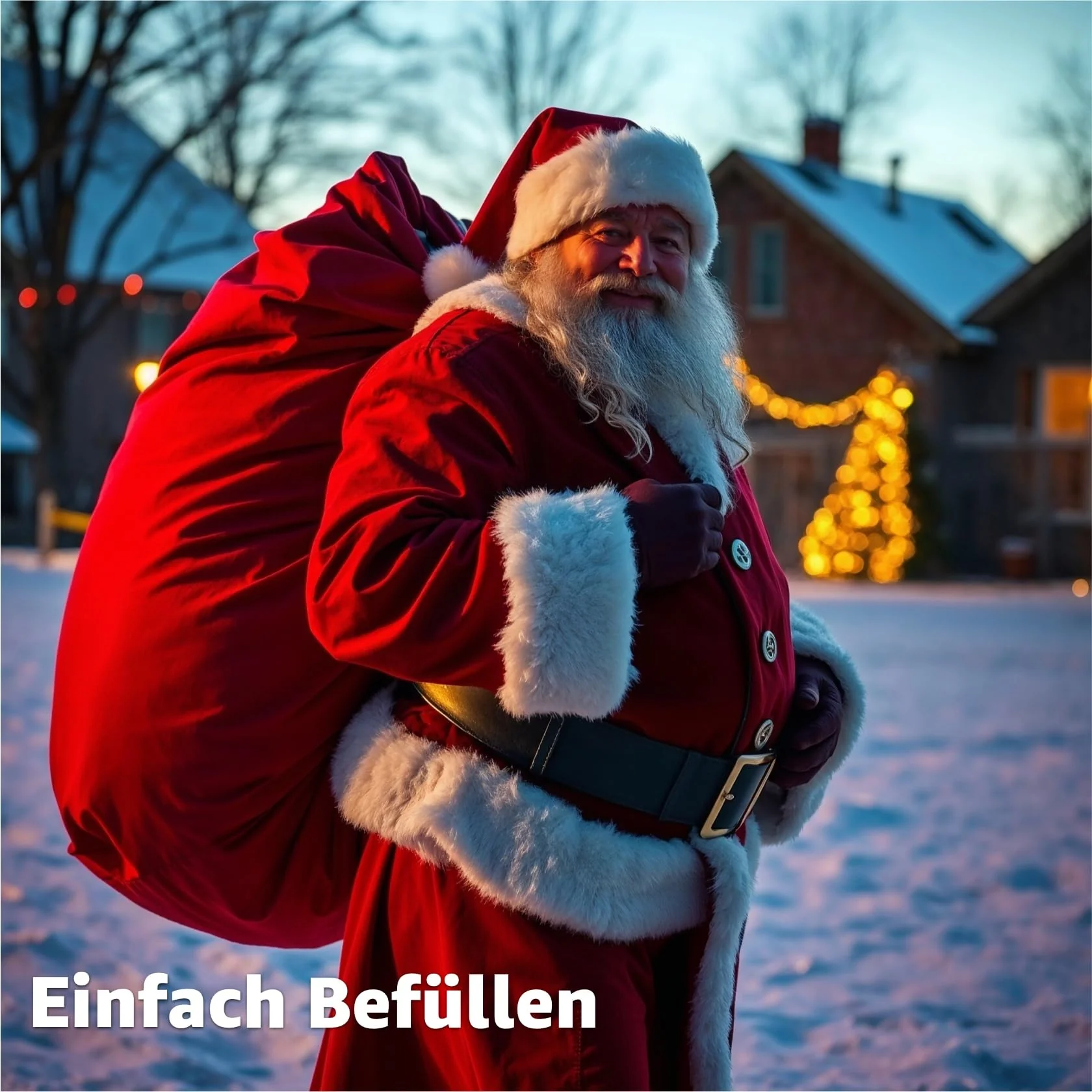 Nikolaussack 90x60 cm – Weihnachtssack & Geschenkesack zum Befüllen | Weihnachts-Accessoire - Image 5