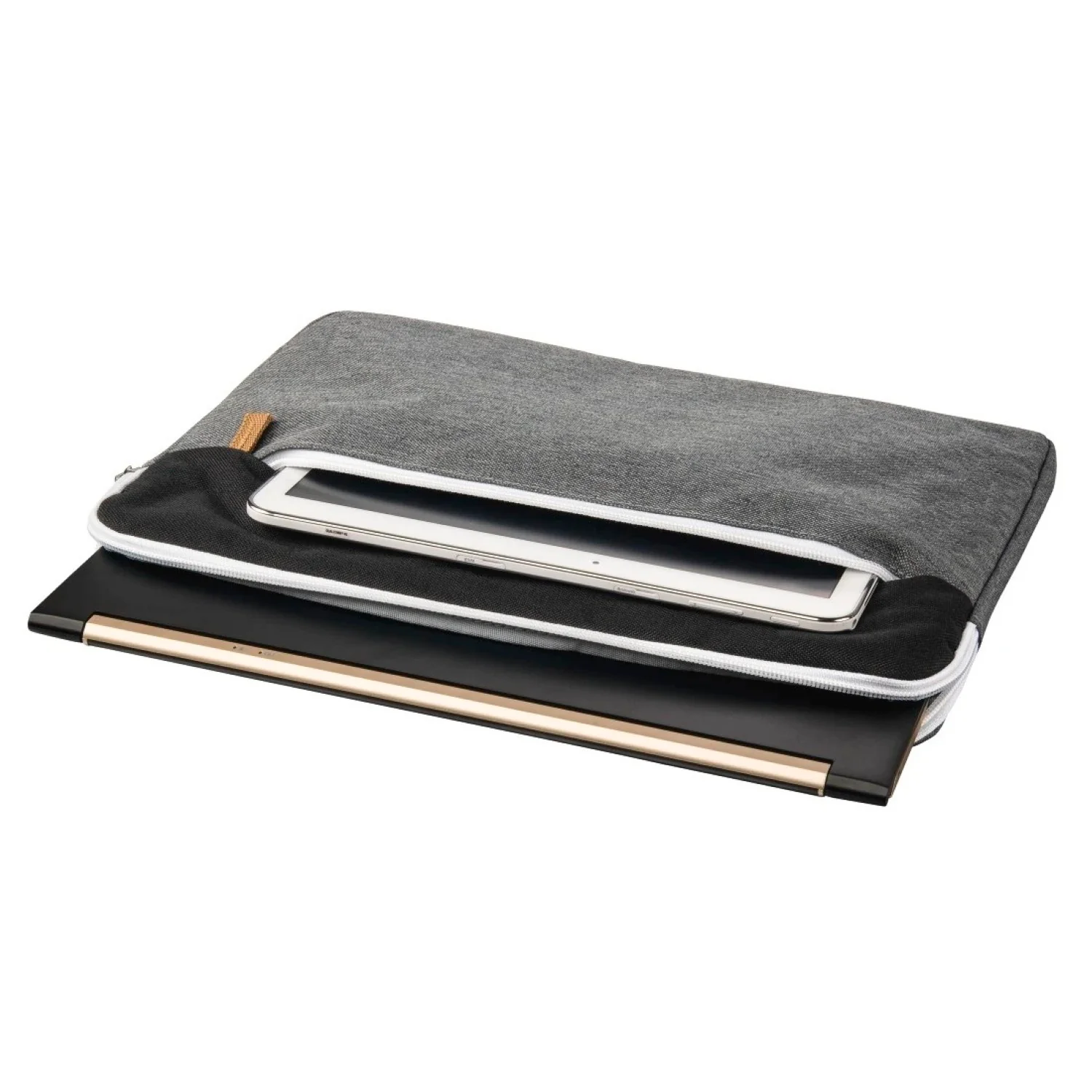 Notebook-Sleeve Florenz Schwarz/Grau 13,3" bis 14,4" - Image 3