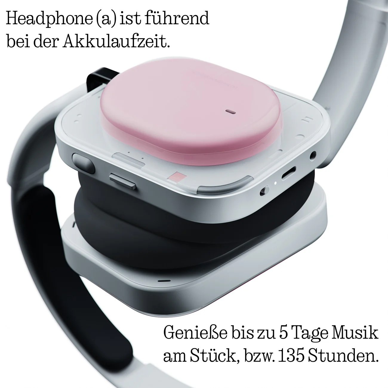 Nothing Headphone (a) weiß Over-Ear-Kopfhörer 135 h Akku kraftvoller Sound - Image 4