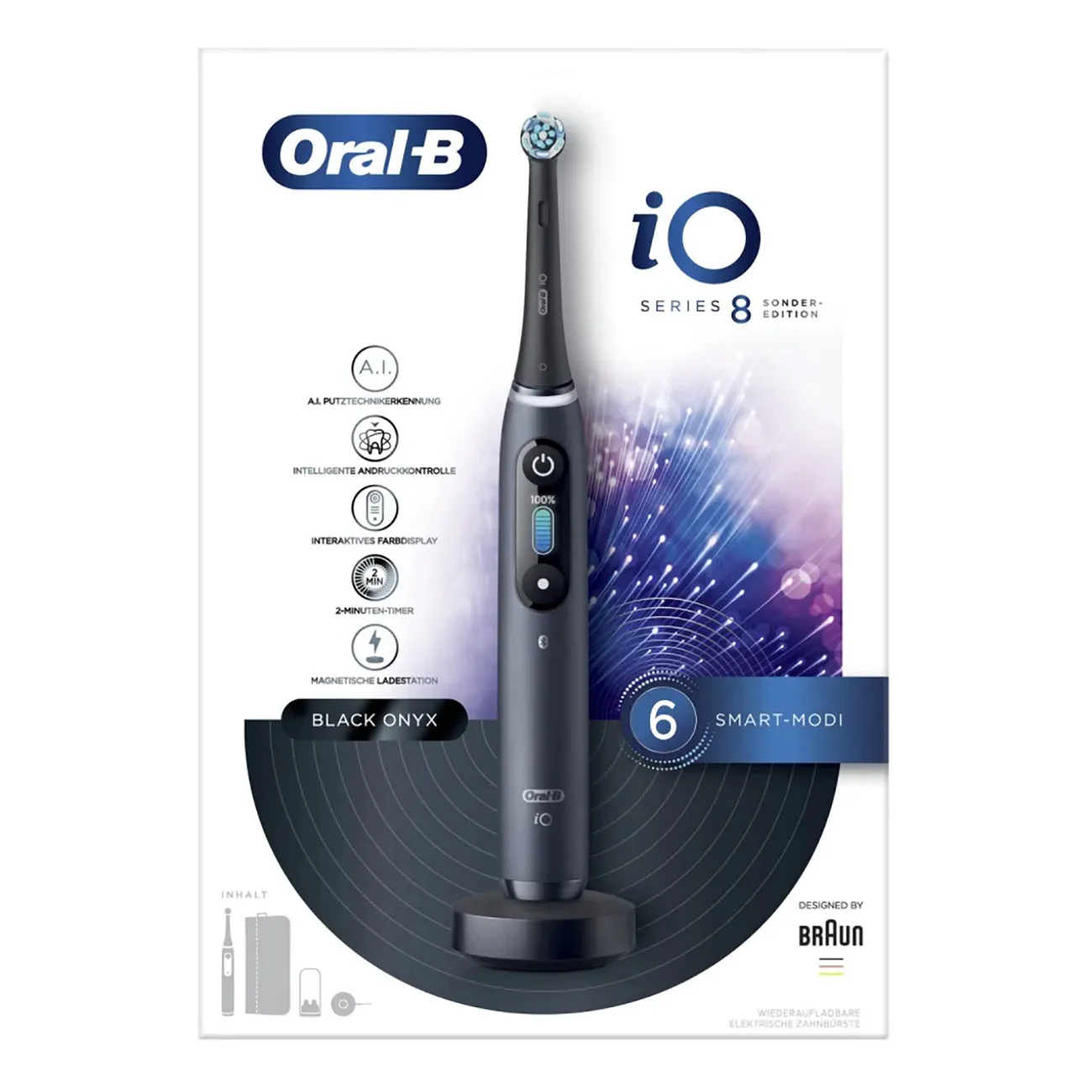 Oral-B Series 8 Limited Edition schwarz, Mikro Vibrationen, 3D-Karte - Image 4