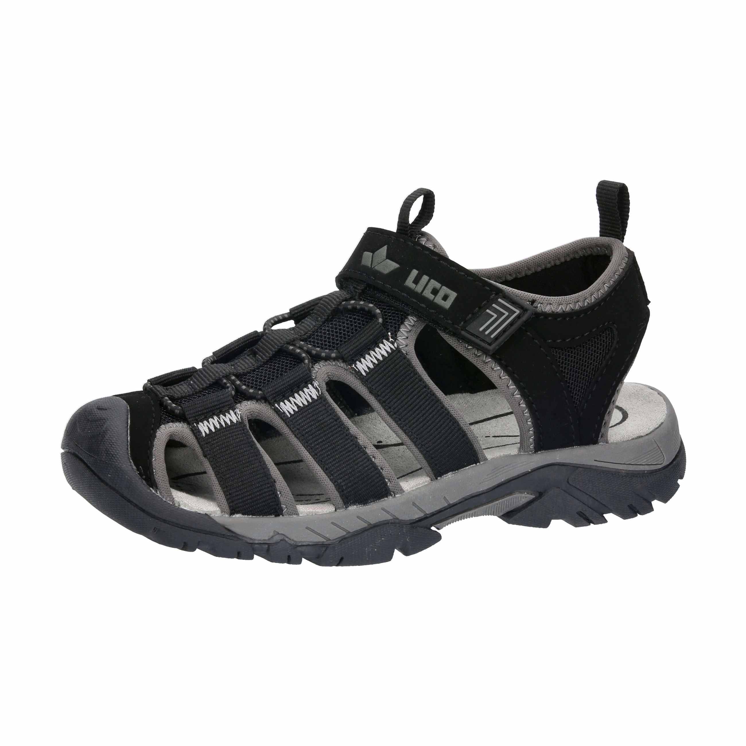 Outdoorsandale Jungen Klettverschluss schwarz LICO Janto VS - Image 6