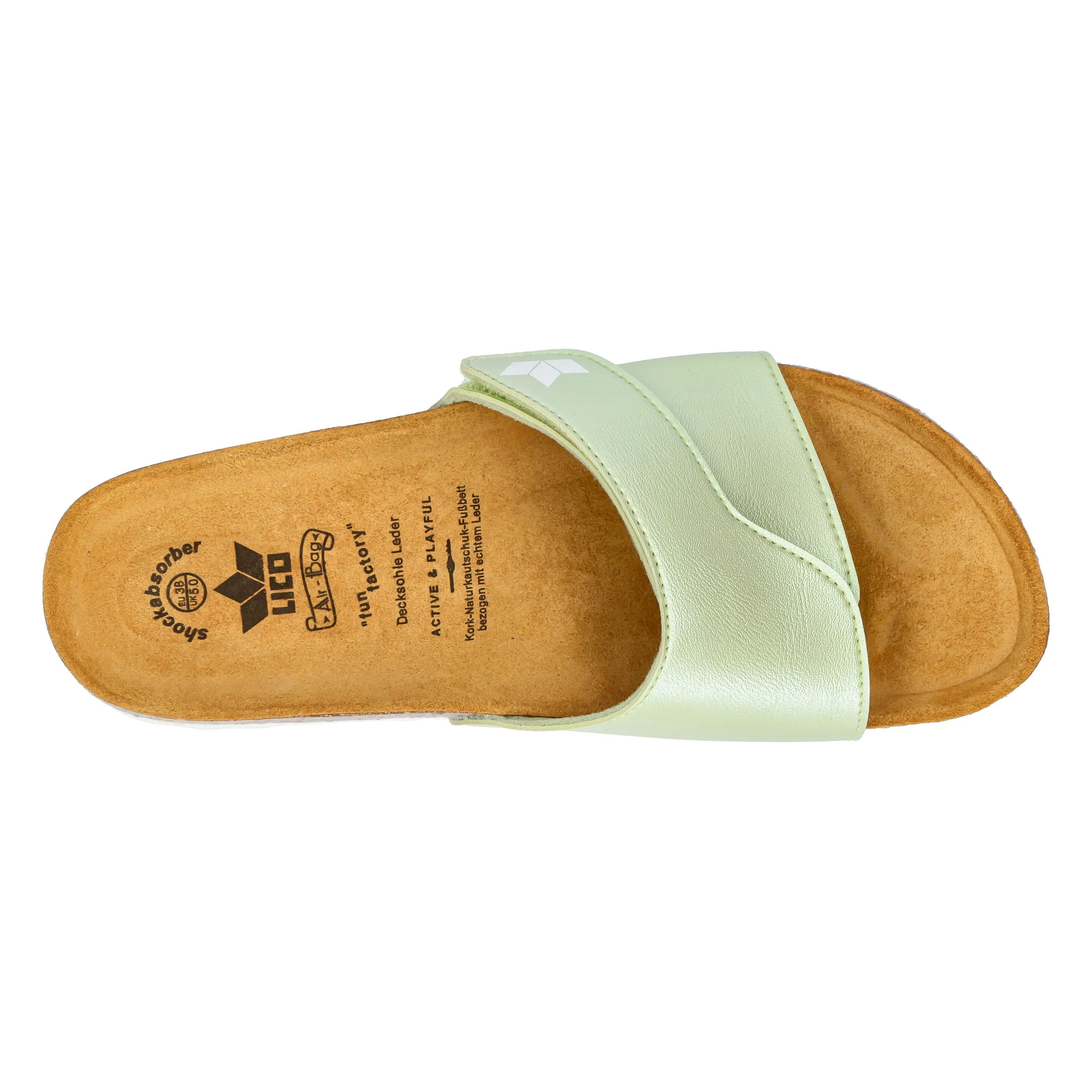 Pantolette Damen Slipper grün LICO Bioline Clea - Image 17